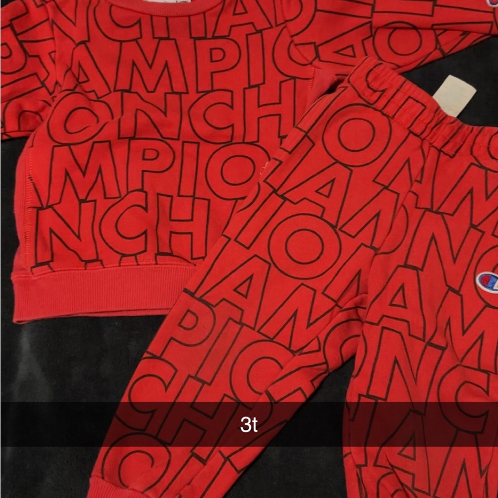 Champion Bold Red Logo Set